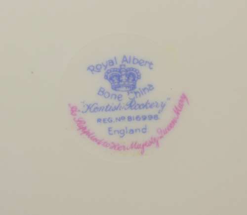 Royal Albert Bone China `Kentish Rockery` Handled Cake Plate