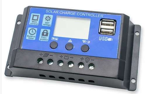 Solar Panel to Battery PWM Charge Controller 12/24Volt 20Amp with LED