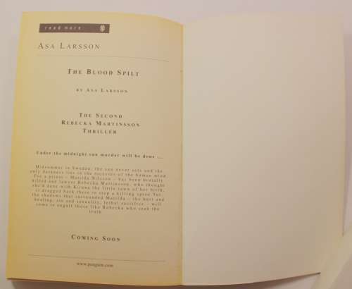 The Savage Altar by Asa Larsson Softcover Book