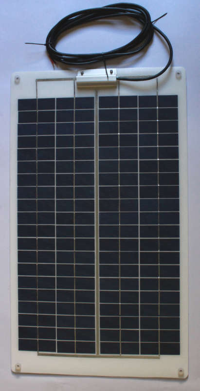 Solarland 20Watt Thinfilm Aluminium Backed Rigid Solar Panel For Campers