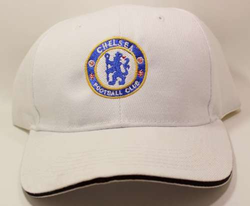 Chelsea Football Club White Peaked Cap with CFC Logo