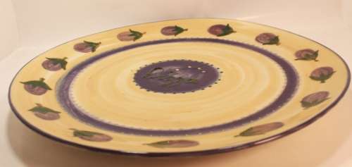 Large Hand Made Pizza Plate Produced by Viv