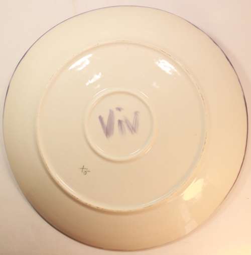 Large Hand Made Pizza Plate Produced by Viv