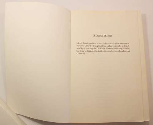 A Legacy Of Spies by John le Carre Softcover Book