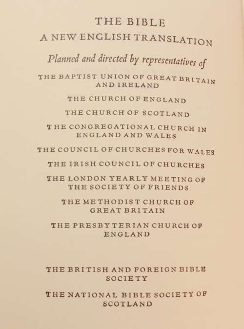 The New English Bible The New Testament Popular Edition Hardcover Book