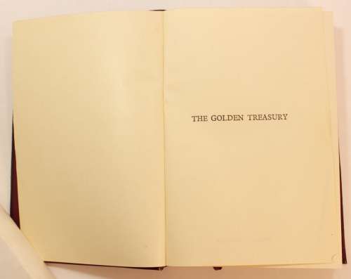 Rare Book - The Golden Treasury with Additional Poems by F.T. Palgrave Softcover Book in Box