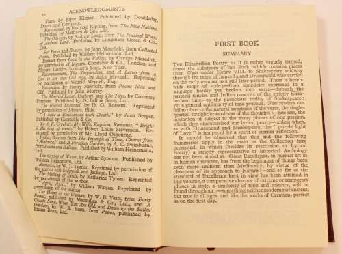 Rare Book - The Golden Treasury with Additional Poems by F.T. Palgrave Softcover Book in Box