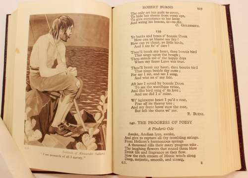 Rare Book - The Golden Treasury with Additional Poems by F.T. Palgrave Softcover Book in Box
