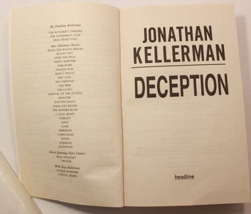 Deception by Jonathan Kellerman Softcover Book