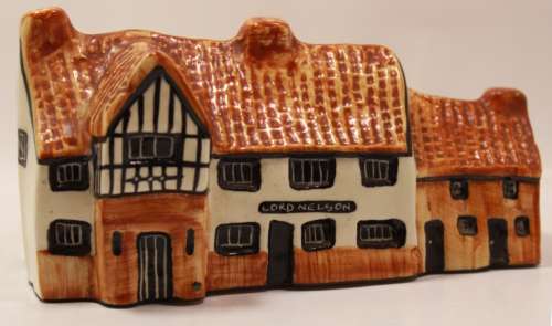 Lord Nelson Pub Reedham Norfolk Porcelain Ornament by Tey Pottery Miniature Model