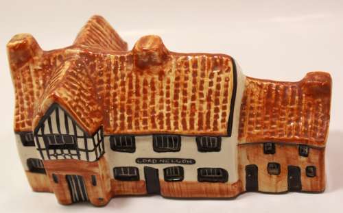 Lord Nelson Pub Reedham Norfolk Porcelain Ornament by Tey Pottery Miniature Model