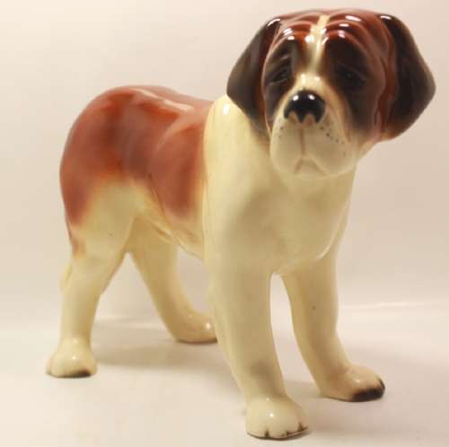 Vintage St Bernard Porcelain Figurine Made By Coopercraft