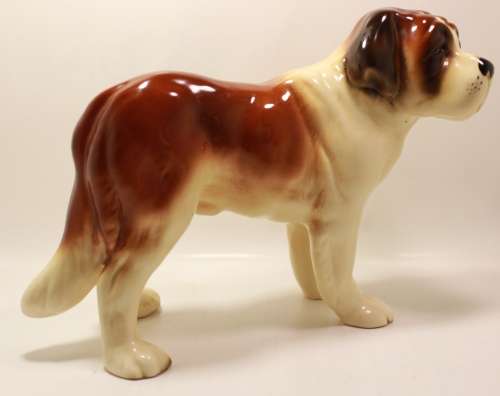 Vintage St Bernard Porcelain Figurine Made By Coopercraft