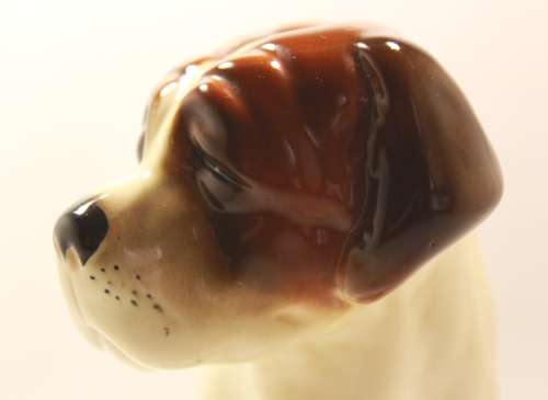 Vintage St Bernard Porcelain Figurine Made By Coopercraft