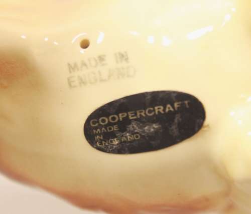 Vintage St Bernard Porcelain Figurine Made By Coopercraft