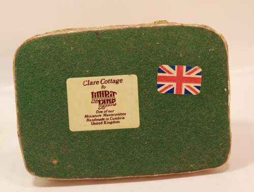 Vintage `Clare Cottage` by Lilliput Lane Handmade Miniature Country Cottage Ornament