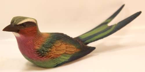 Feathers Friend Hand Painted Lilac Breasted Roller Ornamental Figurine