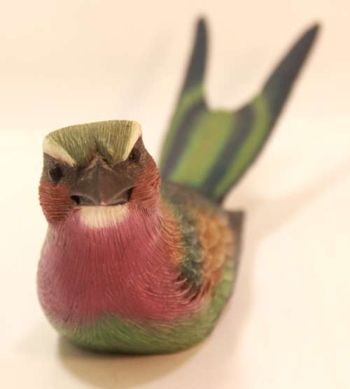 Feathers Friend Hand Painted Lilac Breasted Roller Ornamental Figurine