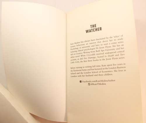 The Watcher by Kate Medina Softcover Book