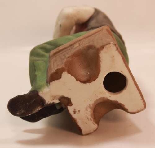 Vintage Porcelain Figurine of Old Man with Faithful Dog