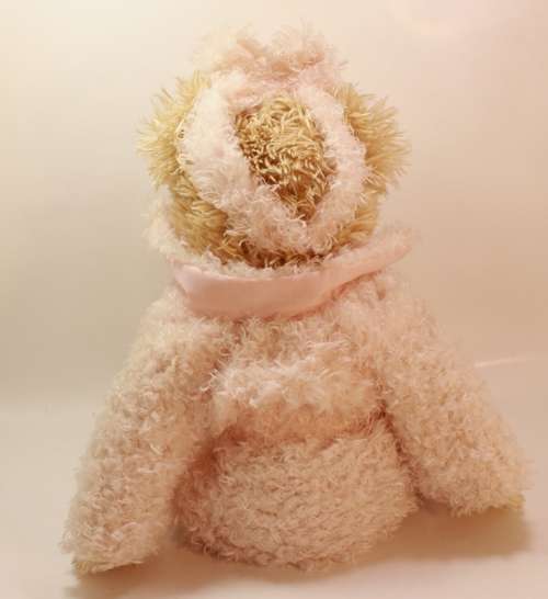 Vintage Small Teddy Bear With Matching Dressing Gown, Slippers and Headgear