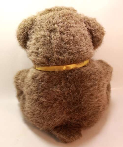 Charming Medium Sized Dark Brown Baby Teddy Bear With Bowtie