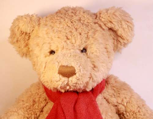 Russ Berrie Large Brown Teddy Bear With Scarf Item SS731