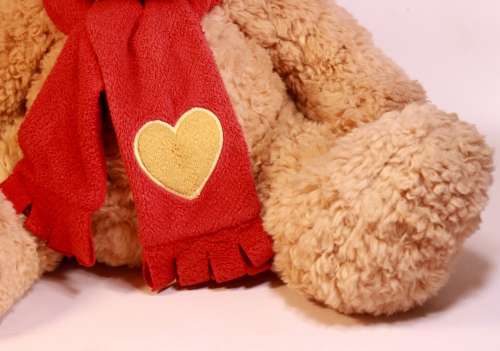 Russ Berrie Large Brown Teddy Bear With Scarf Item SS731