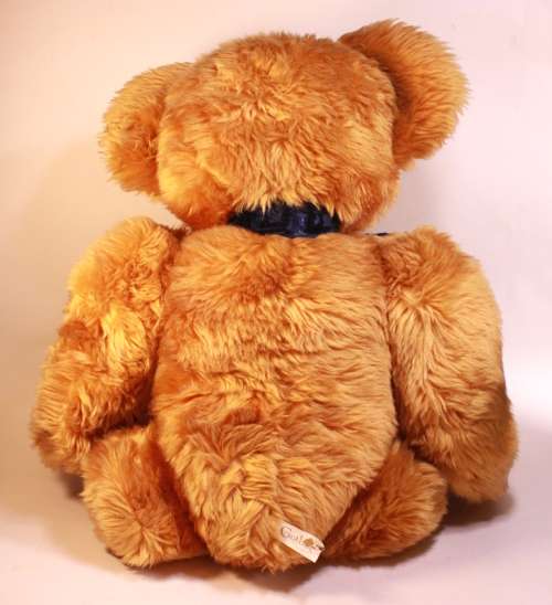 Beautiful Large Golden Brown Teddy Bear With Bowtie