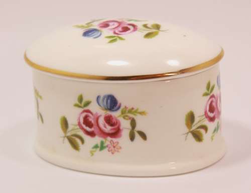 Royal Grafton Fine Bone China Small Oval Trinket Bowl With Lid