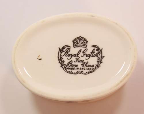 Royal Grafton Fine Bone China Small Oval Trinket Bowl With Lid