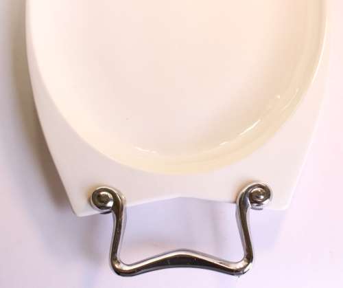 Large White Porcelain Oval Serving Platter With Stainless Steel Handles