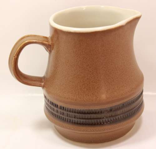 Vintage Haniwa Stone Japan `Meditation` Stoneware Sugar Bowl and Milk Jug