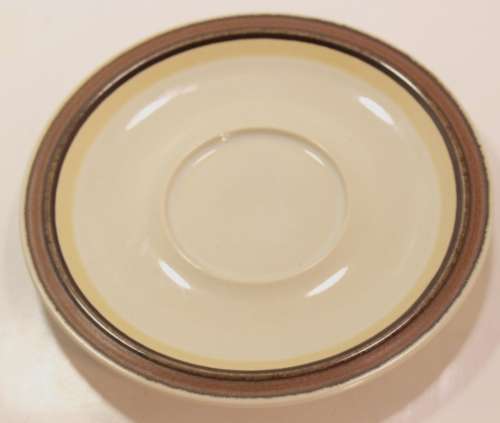 Vintage Haniwa Stone Japan `Meditation` Stoneware Flat Saucer and Cup