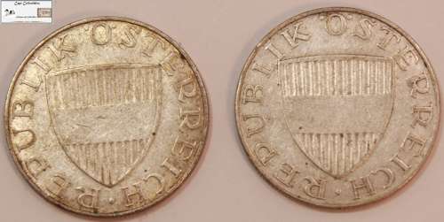 Austria 2 x 1957 10 Schilling  (Two Coins) Circulated