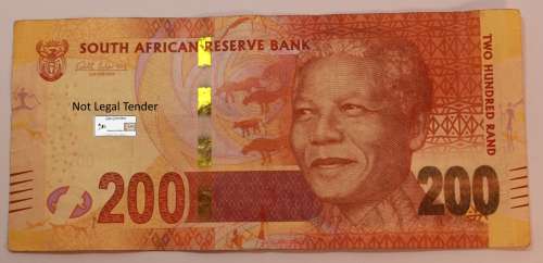 South Africa 200 Rand Gill Marcus KG Circulated Bank Note (Very Fine)