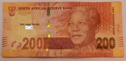 South Africa R200 Gill Marcus FC Circulated Bank Note (Very Fine)