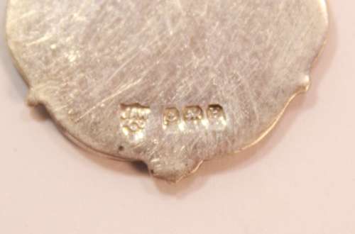 Vintage 1930 Uxbridge and District Football League Fob Medal Sterling Silver F