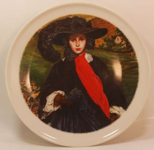 Lady In Black Decorative Wall Plate