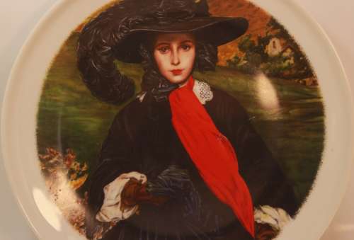 Lady In Black Decorative Wall Plate