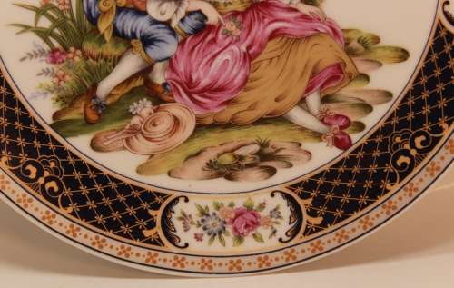 Water Mill and Lovers Decorative Wall Plate by BWA Japan