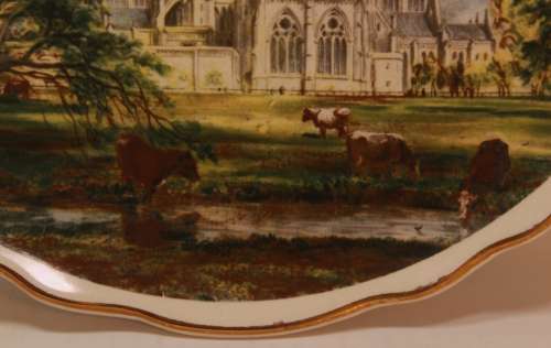 Vintage James Kent Old Foley Pottery  Salisbury Cathedral Decorative Wall Plate