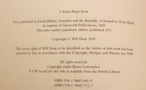 Black River by Will Dean Softcover Book