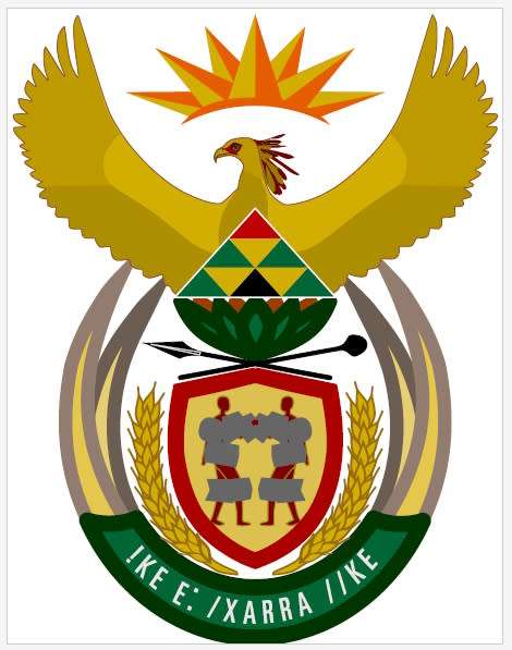 South Africa Flag & Coat Of Arms Digital Download Stock Image