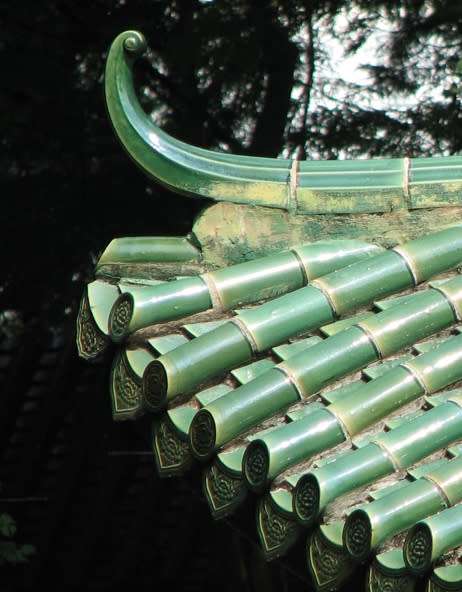 `Building: Single Eave Chinese Hip Roof Rounded Tile` Original Digital  Download Stock Photo