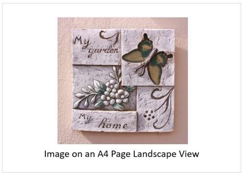 `My Garden My Home` Wall Plate Original Digital Download Stock Photo