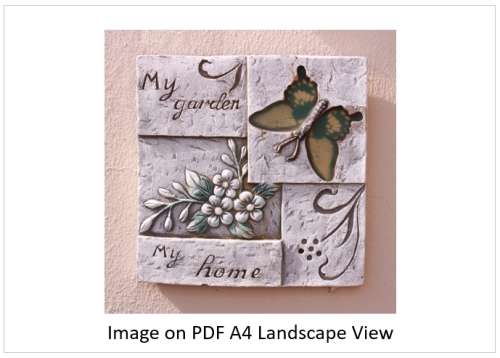 `My Garden My Home` Wall Plate Original Digital Download Stock Photo