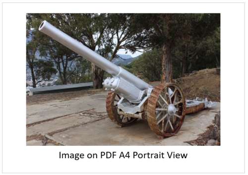`Vintage Canon Signal Hill Cape Town`  Original Digital Download Stock Photo