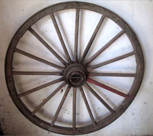 `Transport: Vintage Wagon Wheel` Original Digital Download Stock Photo