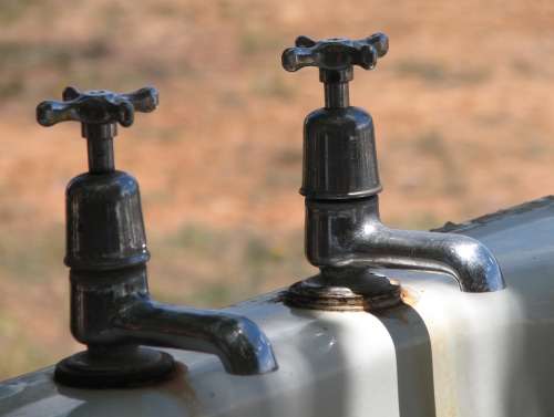 `Water: Vintage Bath Taps` Original Digital Download Stock Photo